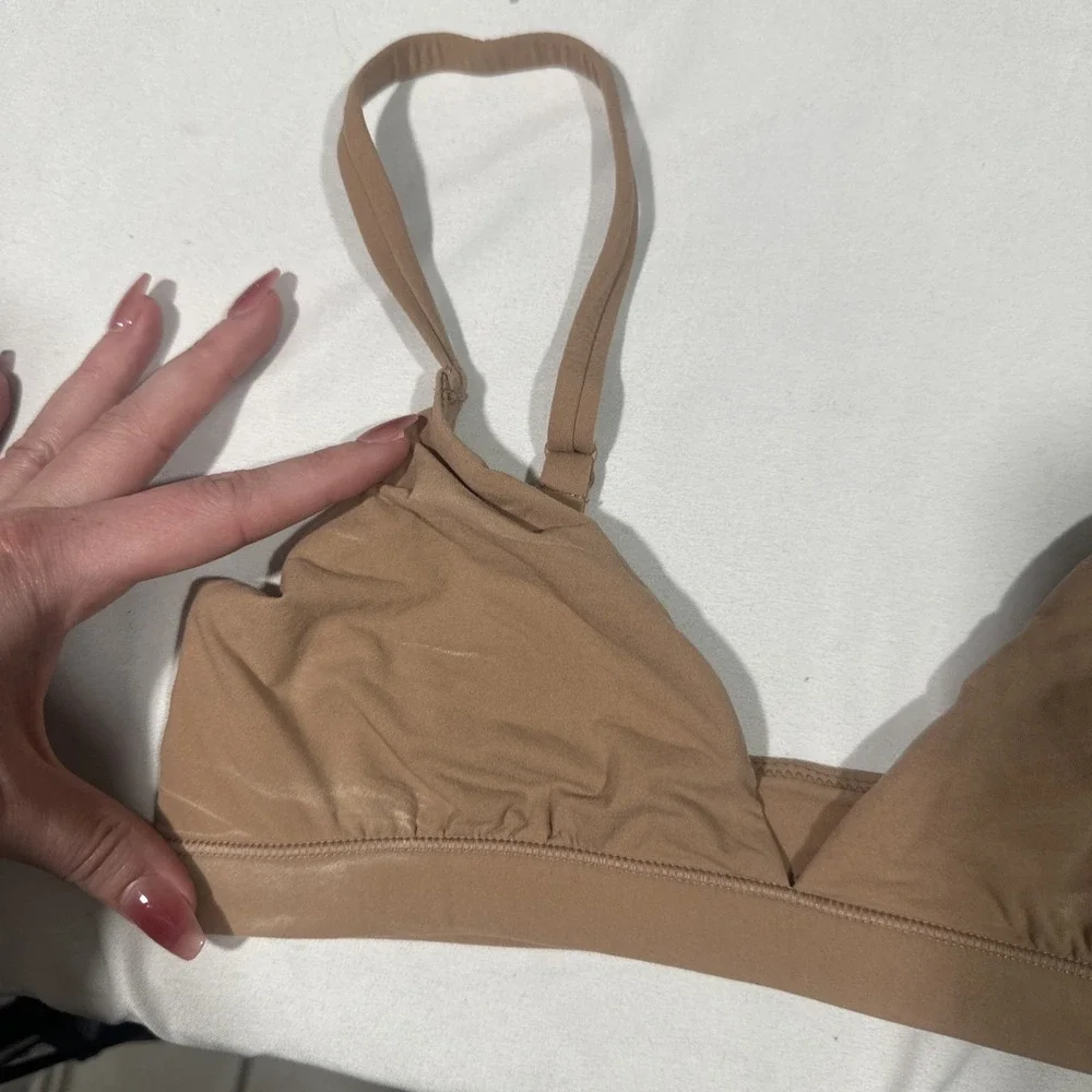 NWD $68 Skims [ 2PC Small ] Fits Everybody Bralette in Black‎ + Sienna #T2123 - Picture 14 of 16